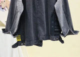 Patchwork denim jacket-Outfit
