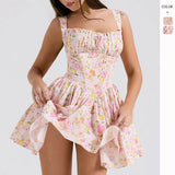 Summer Dress Crumb Sling Dress Slim Thin Ballet Style Ponum Small
