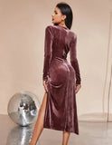Formal Velvet Wrap Irregular Evening