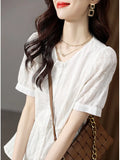 Doll-Shirt Temperament Commuting Style Exquisite And Intellectual 2025 Summer Commuting Fashion Casual Loose Korean Version Of