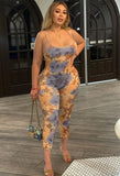 Sexy Print Straps Sleeveless