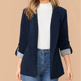 Autumn And Winter Fashion Splicing Collar Repair Cardigan Temperament