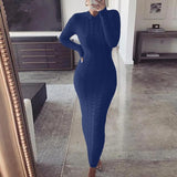 Dress Black Long Sleeve Plus Size Clothing Autumn Winter Fashion Twist Knitted Jumper Sweater Dresses For Women