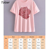 Loose Retro Print T Shirt Women Short Sleeve O Neck Cotton Tshirt Shirts Summer 2023 Woman tshirts Oversize Tops