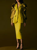 Asymmetrical Fashion Blazer For Women Notched Collar Long Sleeve Solid Loose Blazers Female Spring Clothing Style