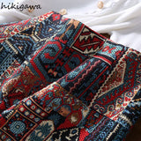 Skirts for Women High Waist Slim Fit Print Temperament Jupe 2023 Faldas Mujer De Moda Chic Embroidery Mini Bodycon