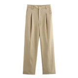 2025 New Women's Double Pocket Coat Top + Pants