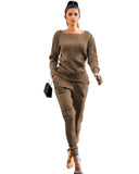 Toloer New Women's Wear Autumn And Winter Urban Leisure Two-Piece Set-Outfit