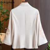 Style Jacket 2023 Women's Clothing Vintage Slim Embroidery Coat Chaquetas Para Mujer Fashion Tassel Temperament Y2k