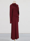 Spring New Long Dress Dress Woman 2025 Simplicity Elegance Flavender High-Fundress Dress