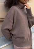 And Winter Pure Color Turtleneck Sweater Hot Selling Burst Comfortable Loose Basic Jacket Sweater