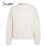 Women geometric khaki knitted sweater women casual Houndstooth lady pullover sweater female Autumn winter retro