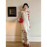 Chinese-Style Cheongsam Dress Women's Summer New National Style Design Temperament Long