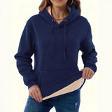 Wish Autumn And Winter Fashion Women's Clothing Warm Pocket Hoodie Coat