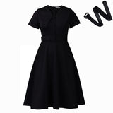 Women's Fashion Temperament Dolls Short-Sleeved Elastic Dress On African