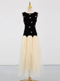 Design Dress Women 2025 Summer New Elegant Wind Nail Design Feel Sleeveless Body