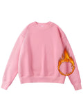 Winter Fleece Sweatshirt Women Oversize Green Tops Loose Thick Velvet Warm Sweatshirts Women Thick Fleece