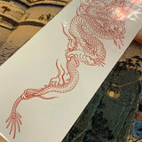 Dragon Big Size Temporary Tattoo Stickers for Men Women Arm Body Art Waterproof Fake Tatoos Tatuajes Temporales Decal