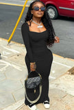 Casual Square Long Bodycon