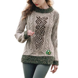 2025 3D Digital Print Round-Neck Sweater Knitted