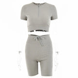Color Seamless Yoga Suit Women's Urban Leisure 2-Piece Set Running Sports Workout Clothes Lace-Up