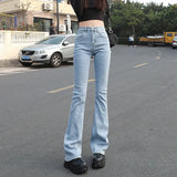 High Waist Loose Comfortable Jeans For Women Wide Leg Pants Elastic Fashion Boyfriend Style Denim Pants Trousers Lady