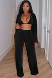 Front Top, Bralette, and Wide Leg Pants