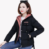 Coat Women 2020 Fashion Winter Jacket Women Cotton padded Parka Outwear Hooded Short Female Jacket Coat Plus Size