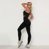 Sets Skinny Tracksuit Breathable Bra Long Sleeve Top Seamless Outfits High Waist Push Up Leggings Gym Clothes Sport