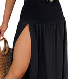 Ladies New Beach Cover Skirt Open Thighs
