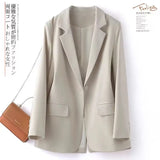 Toloer New Autumn 2024 Korean Version This Year Popular Small Spring And Autumn Loose Suit-Outfit