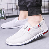 Sneakers Summer Canvas Loafers Slip On Shoes Men Casual Shoes Driving Flats Black Mocassin Homme Male Shoes