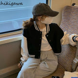 Tops Jackets for Women Streetwear Casual Y2k Clothes V-neck Long Sleeve Korean Coat Fashion Outwear 2023 Ropa Mujer