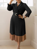 Autumn And Winter Fashion Women's Suit Collar Fashion OL Elegant Folded African