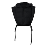 Sisterlinda Cardigan Hooded Tops Women Y2K Coats Lace Up Side Bandage Zipper Short Bubble Puffer Jacket Autumn Female