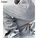 Autumn S-XXL Size Gray Baggy Sweatpants Women Winter Loose Women Sports Pants White Trousers Joggers Streetwear