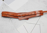 Pu Leather Multicolor Asymmetrical Long Belt Personality Women New Fashion Tide All-match Spring Autumn 2023