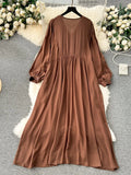 Fat Mm Large-Size Women's New Embroidery V-Neck Loose Long National Style Holiday Dress