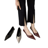 Women Naked Small Heels Fine Heel Sharp French Gentle Dress Low Heds And Light Mouth Four Seasons Single