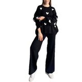 2025 New Women's Long-Sleeved Love Loose Casual Knitting