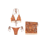 Women's Dress 2025 New Summer Beach Resort Bikinis Half Dress