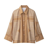 New Printed Twill Shirt 1280846 Straight Trousers
