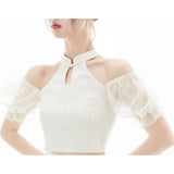 2 Piece Dress Set Women Casual Korean Clothing Fashion Suits Y2k Crop Tops + Short Skirts Elegant Beach Dress 2022