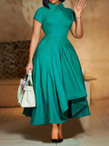 Women's Clothing 2025 Summer Fashion Temperament High-Waist Banquet Big Dress Elegant Evening African