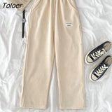 Autumn Winter Womens Thick Warm Pants 2023 Casual Corduroy High Waist Loose Pants Woman Ulzzang Wide-leg Trousers