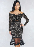 Formal Lace Sweetheart Mermaid Party