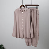 Loose Women Trouser Suits Long Sleeve Shirt With High Waist Harem Pants 2 Piece Sets 2022 New Spring Elegant Lady