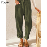 High Waist Corduroy Pants Woman Casual Loose Wide Leg Pants Women Fashion Streetwear Solid Ladies Trousers Joggers