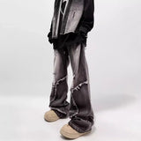 Street Water Wash Retro Straight Jeans In Summer New Casual Fashion Pants Men's Trending In