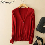 Women's Cashmere Cardigan For Women Long Sleeve Knitted Female Cardigans Short Ladies Cardigans Women's Sweater Autumn